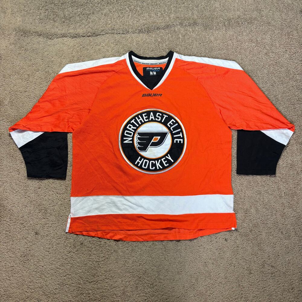 Philadelphia Flyers‎ Bauer Hockey Jersey Northeast Elite Orange Men’s Sz M